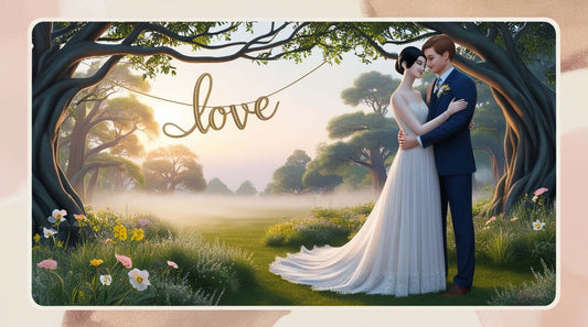 A couple posing at an Instagrammable wedding photo location, capturing the perfect shot.