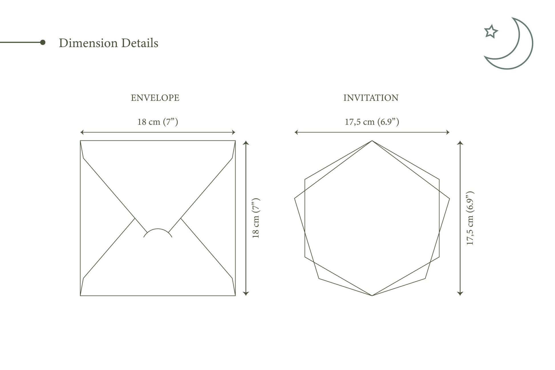 Ivory and Gold Acrylic Wedding Invitations – Hexagonal Design