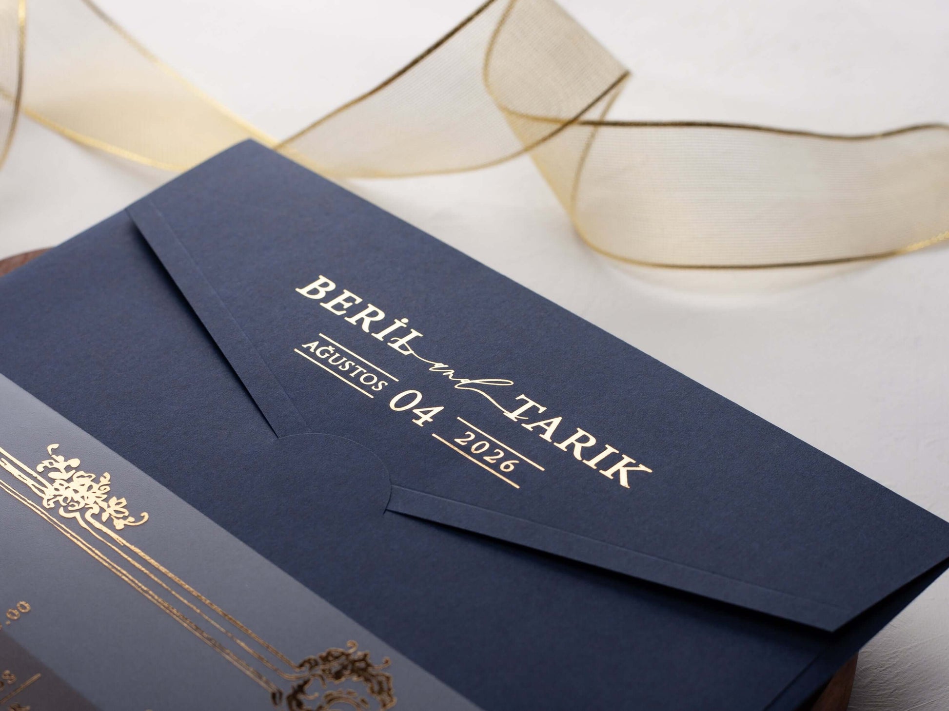 Frame Detailed Acrylic Wedding Invitation