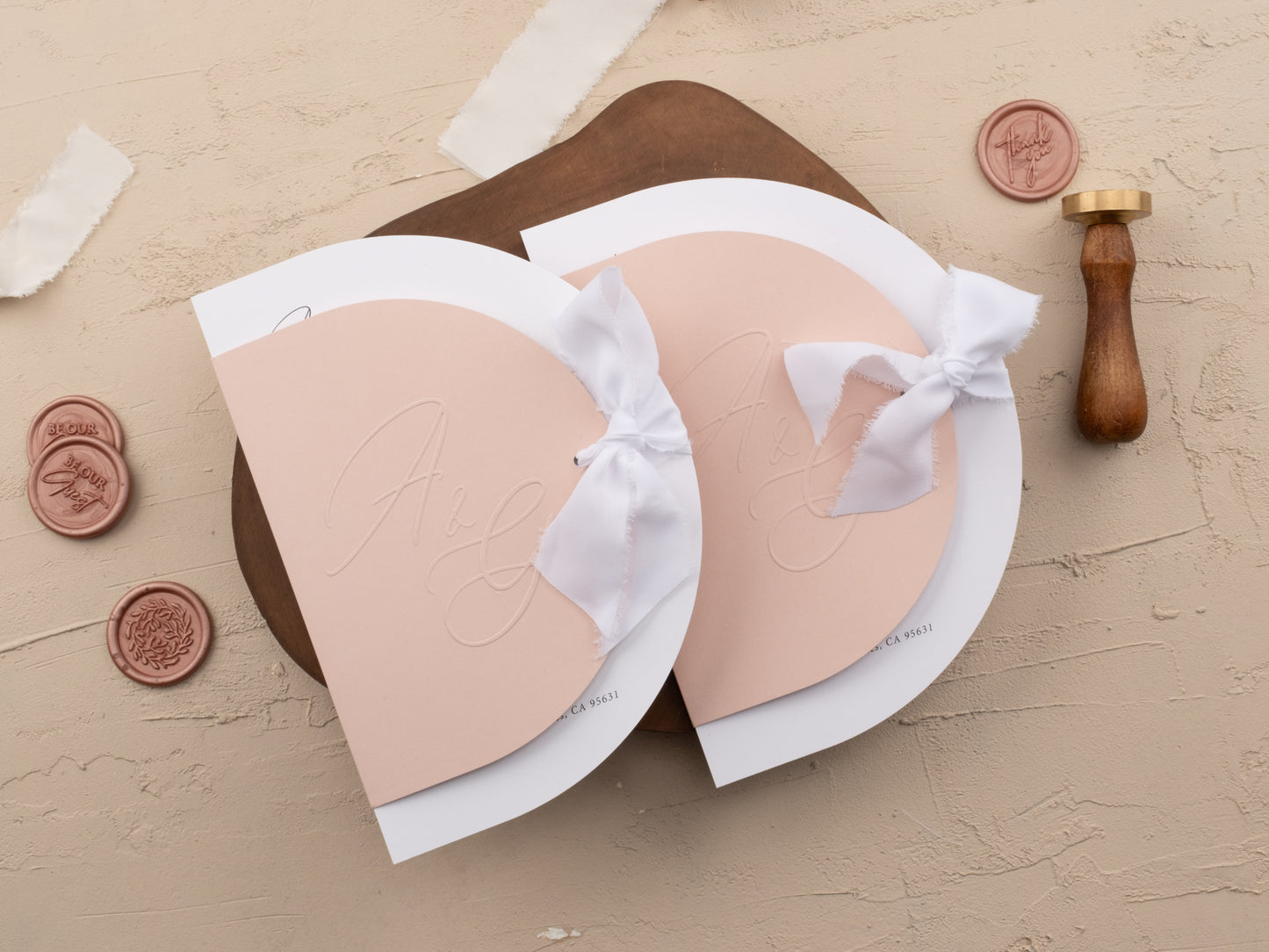 Blush pink Invitation Cover