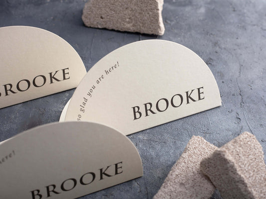 Modern Minimalist Place Cards