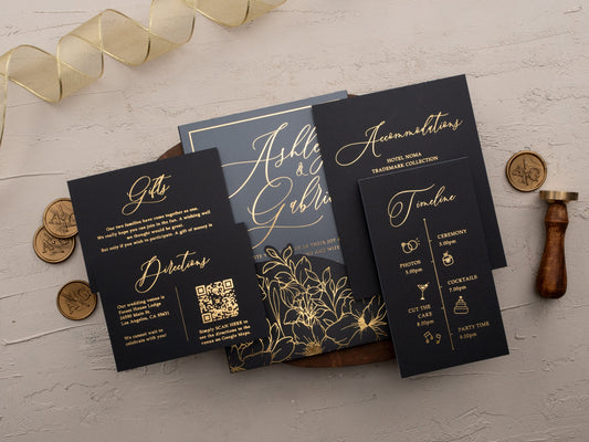 5 Reasons to Choose Floral Foil Acrylic Wedding Invitations