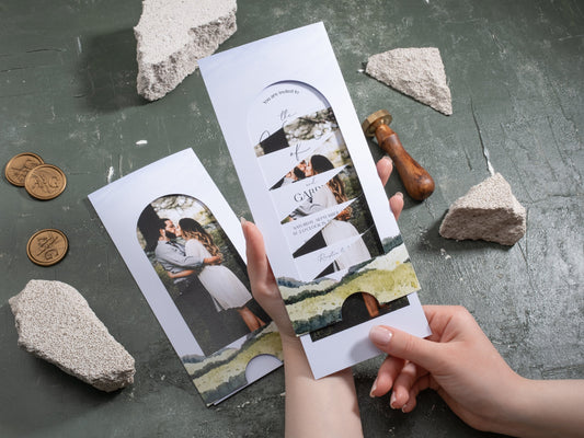 Slide Into Love: Why These Wedding Invitations Are Anything But Flat