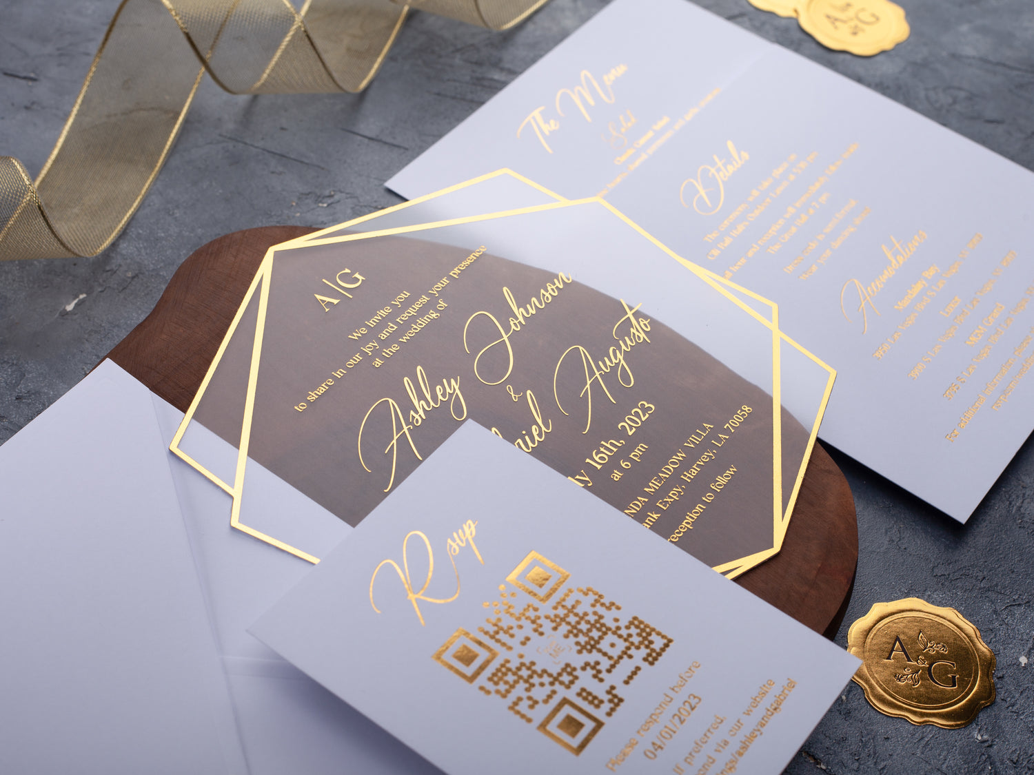 White Wedding Invitations