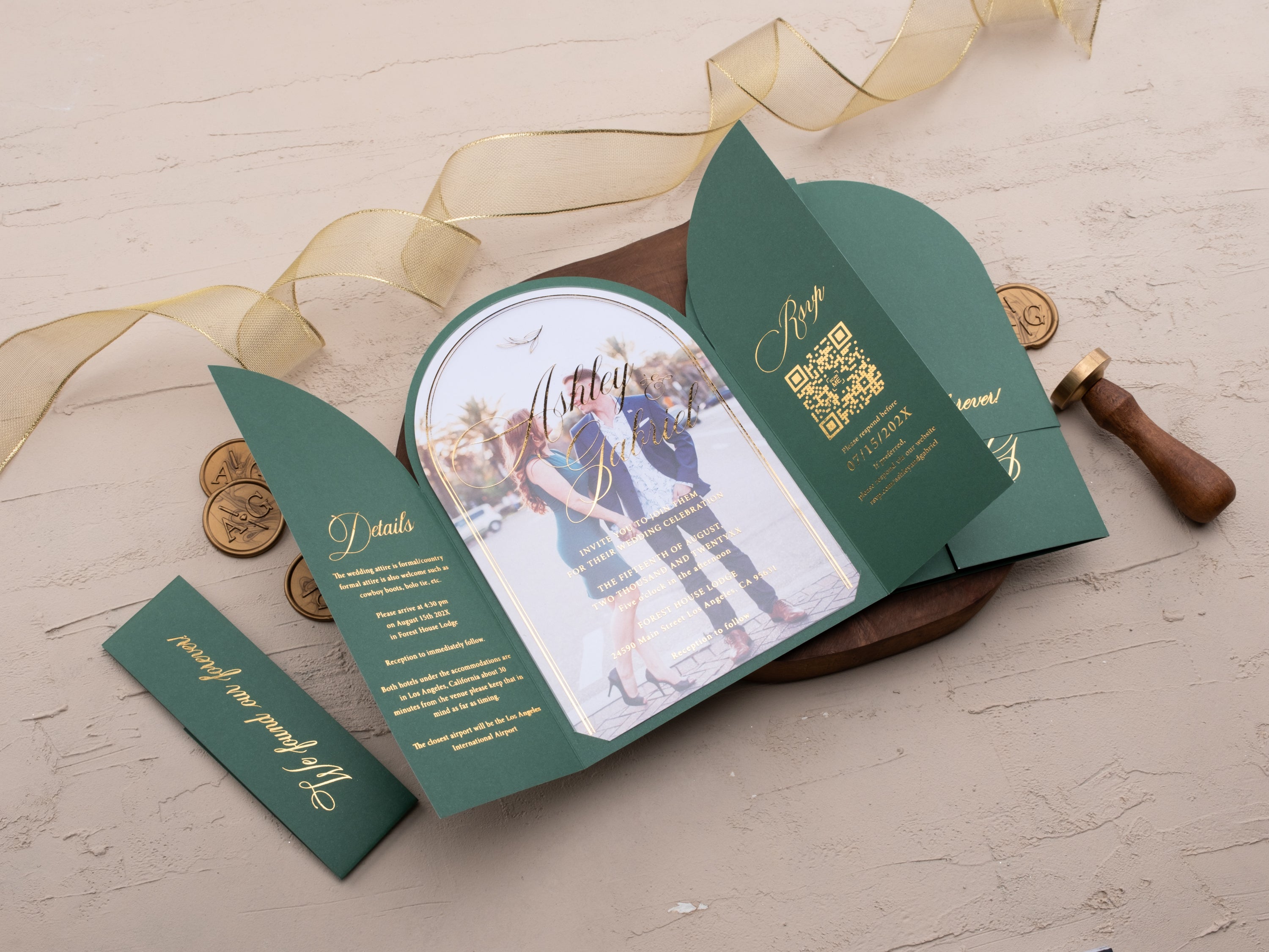 Arch Wedding Invitations | Elegant Arched Designs – HalyaWedding