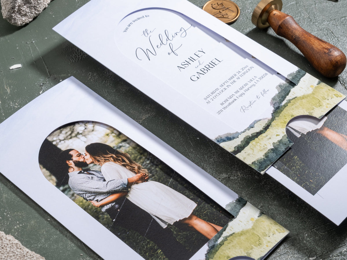 Wedding Invitations - Custom Luxury Designs - HalyaWedding
