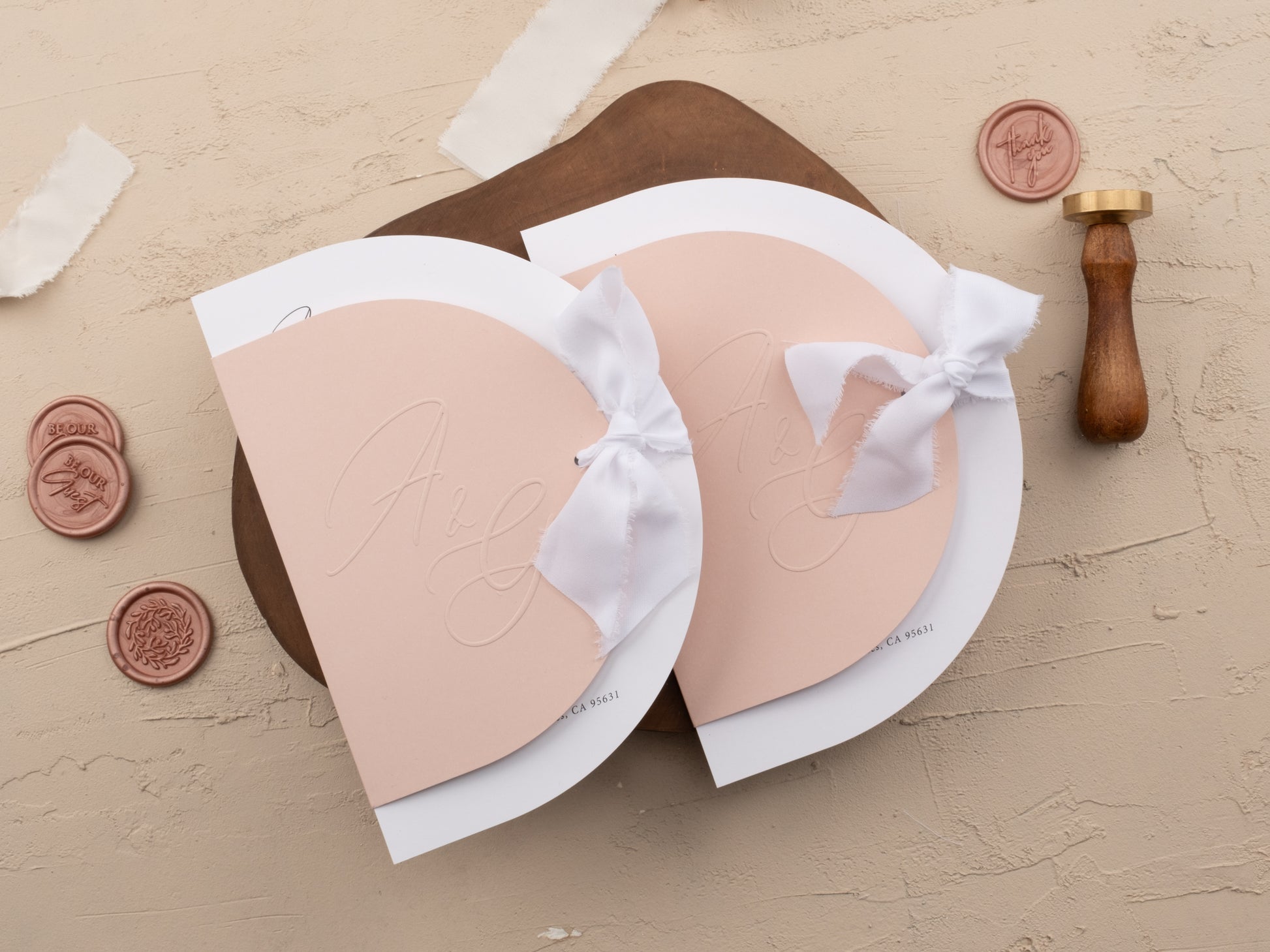 Blush pink Invitation Cover


