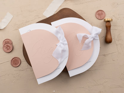 Blush pink Invitation Cover

