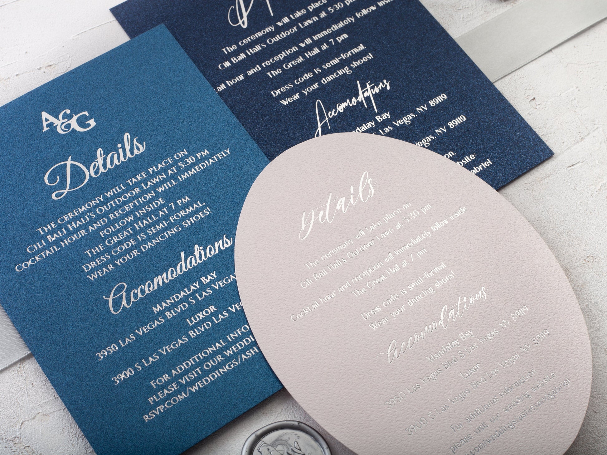 Details Card | Wedding Information Card