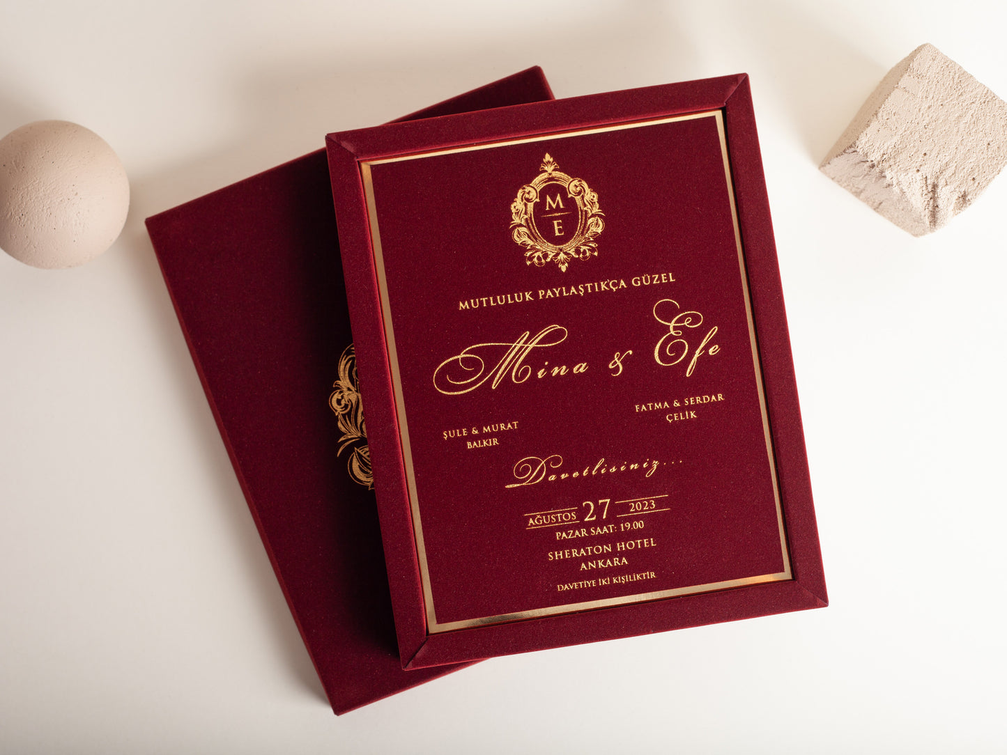 Red Velvet Wedding Invitations