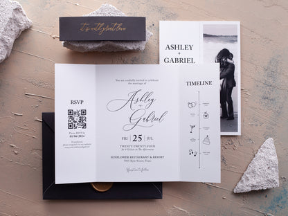 Personalized Photo Wedding Invitations