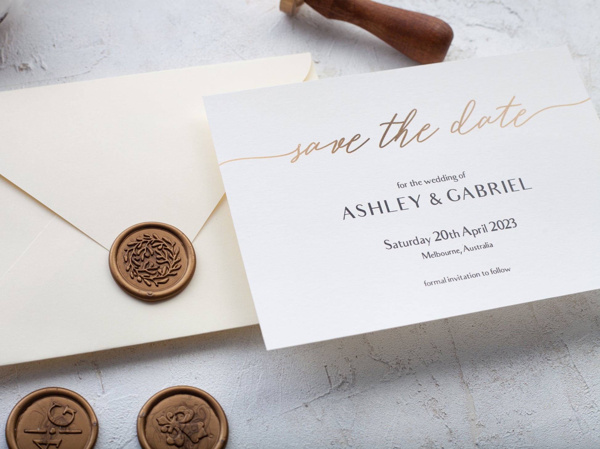 Minimalist Save The Date Cards