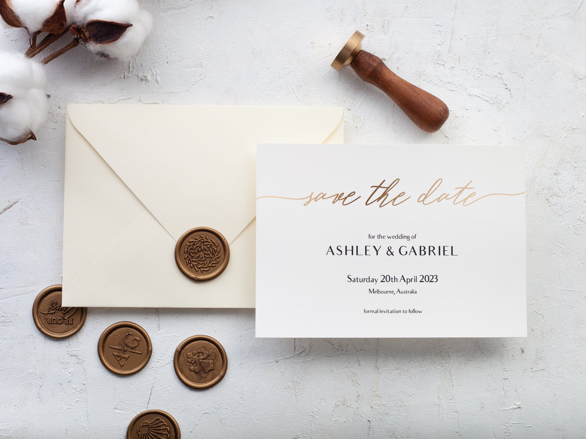 Minimalist Save The Date Cards